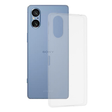 Husa Silicon compatibila Sony Xperia 5 V, Pastreaza Originalitatea, Transparent 