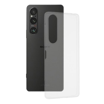 Husa Silicon compatibila Sony Xperia 1 V, Pastreaza Originalitatea, Transparent 