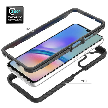 Husa 360 DefencePro compatibila Samsung Galaxy A15, Black