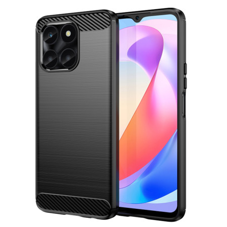 Husa Carbon compatibila Honor X6a, Tech Protect Anti-Soc, Negru