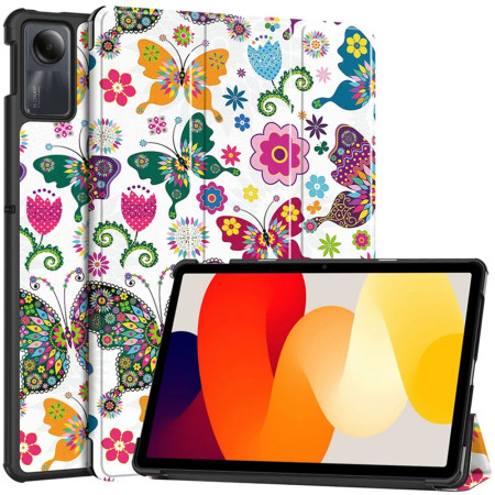 Husa tableta compatibila Xiaomi Redmi Pad SE FoldPro cu Microfibra, Auto Sleep/Wake, Butterfly
