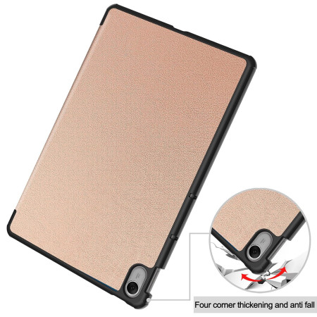 Husa tableta compatibila Huawei MatePad 11.5", FoldPro cu Microfibra, Auto Sleep/Wake, Rose Gold