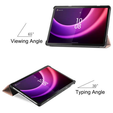 Husa tableta compatibila Lenovo Tab P11 Gen 2 11.5, FoldPro cu Microfibra, Auto Sleep/Wake, Rose Gold