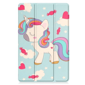 Husa tableta compatibila Lenovo Tab P11 Gen 2 11.5, FoldPro cu Microfibra, Auto Sleep/Wake, Unicorn