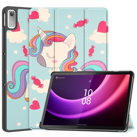 Husa tableta compatibila Lenovo Tab P11 Gen 2 11.5, FoldPro cu Microfibra, Auto Sleep/Wake, Unicorn