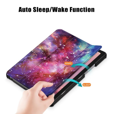 Husa tableta compatibila Lenovo Tab M9 9.0, FoldPro cu Microfibra, Auto Sleep/Wake, Galaxy