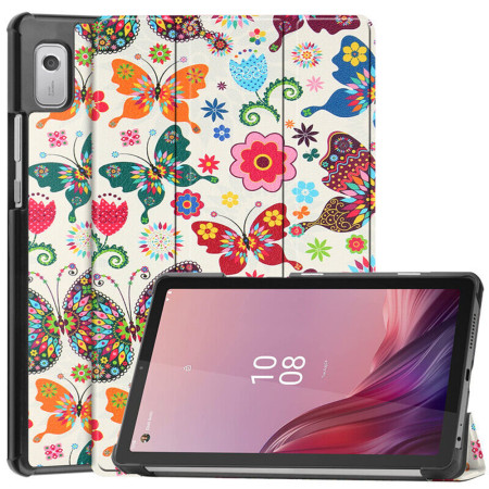 Husa tableta compatibila Lenovo Tab M9 9.0, FoldPro cu Microfibra, Auto Sleep/Wake, Butterfly