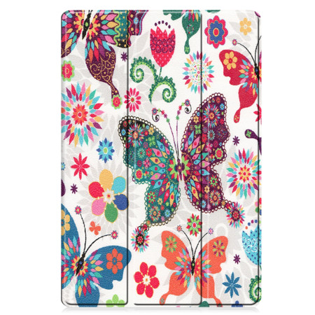 Husa tableta compatibila Samsung Galaxy Tab S7 Plus / S8 Plus / S7 FE, FoldPro cu Microfibra, Auto Sleep/Wake, Butterfly