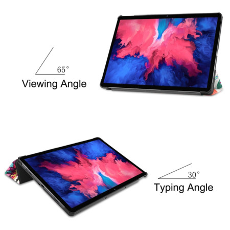 Husa tableta compatibila Lenovo Tab P11 TB-J606L / TB-J606F / Tab P11 Plus TB-J616F / TB-J616X, FoldPro cu Microfibra, Auto Sleep/Wake, Butterfly