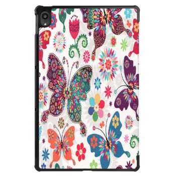 Husa tableta compatibila Lenovo Tab P11 TB-J606L / TB-J606F / Tab P11 Plus TB-J616F / TB-J616X, FoldPro cu Microfibra, Auto Sleep/Wake, Butterfly