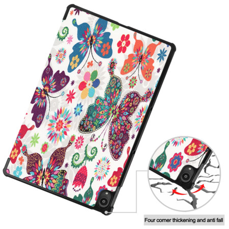 Husa tableta compatibila Lenovo Tab P11 TB-J606L / TB-J606F / Tab P11 Plus TB-J616F / TB-J616X, FoldPro cu Microfibra, Auto Sleep/Wake, Butterfly
