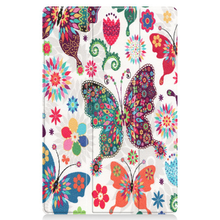 Husa tableta compatibila Lenovo Tab P11 TB-J606L / TB-J606F / Tab P11 Plus TB-J616F / TB-J616X, FoldPro cu Microfibra, Auto Sleep/Wake, Butterfly