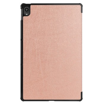 Husa tableta compatibila Lenovo Tab P11 TB-J606L / TB-J606F / Tab P11 Plus TB-J616F / TB-J616X, FoldPro cu Microfibra, Auto Sleep/Wake, Rose Gold