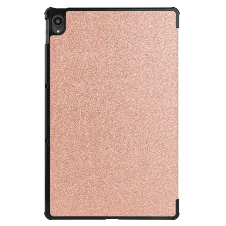 Husa tableta compatibila Lenovo Tab P11 TB-J606L / TB-J606F / Tab P11 Plus TB-J616F / TB-J616X, FoldPro cu Microfibra, Auto Sleep/Wake, Rose Gold