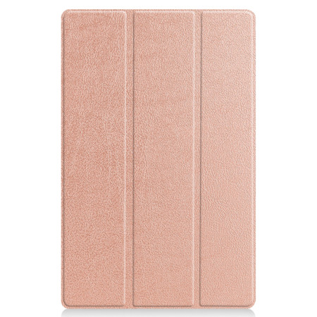 Husa tableta compatibila Lenovo Tab P11 TB-J606L / TB-J606F / Tab P11 Plus TB-J616F / TB-J616X, FoldPro cu Microfibra, Auto Sleep/Wake, Rose Gold