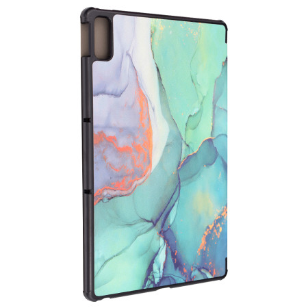 Husa tableta compatibila Lenovo Tab P11 Gen 2 11.5, FoldPro cu Microfibra, Auto Sleep/Wake, Green Time