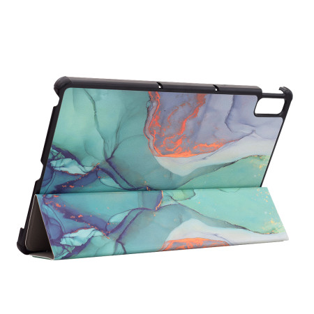 Husa tableta compatibila Lenovo Tab P11 Gen 2 11.5, FoldPro cu Microfibra, Auto Sleep/Wake, Green Time