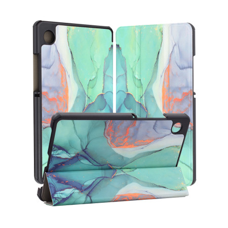 Husa tableta compatibila Samsung Galaxy Tab A9, FoldPro cu Microfibra, Auto Sleep/Wake, Green Time