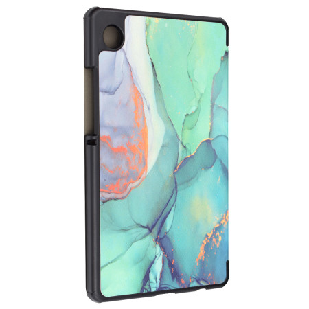 Husa tableta compatibila Samsung Galaxy Tab A9, FoldPro cu Microfibra, Auto Sleep/Wake, Green Time