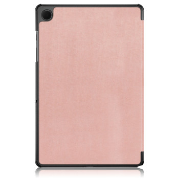 Husa tableta compatibila Samsung Galaxy Tab A9 Plus, FoldPro cu Microfibra, Auto Sleep/Wake, Rose Gold