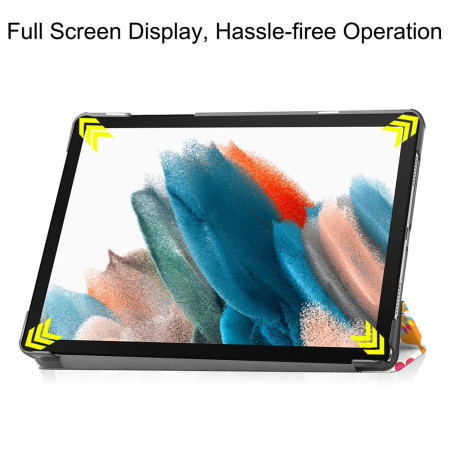 Husa tableta compatibila Samsung Galaxy Tab A9 Plus, FoldPro cu Microfibra, Auto Sleep/Wake, Butterfly