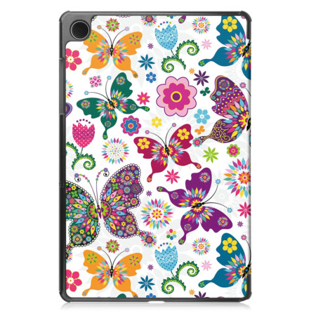 Husa tableta compatibila Samsung Galaxy Tab A9 Plus, FoldPro cu Microfibra, Auto Sleep/Wake, Butterfly