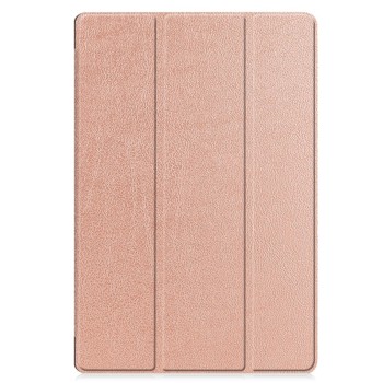 Husa tableta compatibila Samsung Galaxy Tab S9 / S9 FE Plus, FoldPro cu Microfibra, Auto Sleep/Wake, Rose Gold