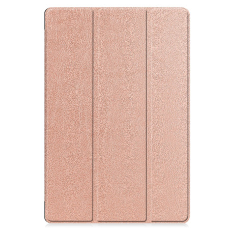 Husa tableta compatibila Samsung Galaxy Tab S9 / S9 FE Plus, FoldPro cu Microfibra, Auto Sleep/Wake, Rose Gold
