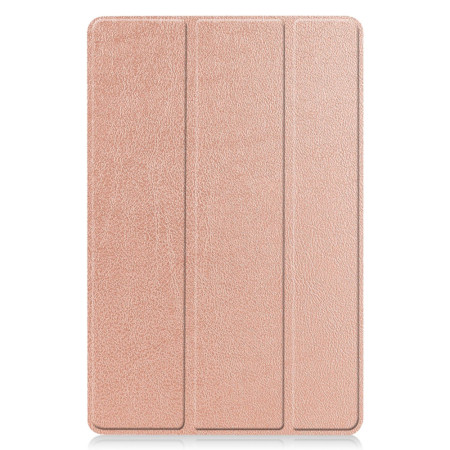Husa tableta compatibila Samsung Galaxy Tab S9 / S9 FE, FoldPro cu Microfibra, Auto Sleep/Wake, Rose Gold