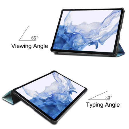 Husa tableta compatibila Samsung Galaxy Tab S9 / S9 FE, FoldPro cu Microfibra, Auto Sleep/Wake, Galaxy