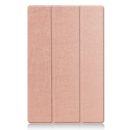 Husa tableta compatibila Samsung Galaxy Tab S8 Ultra / S9 Ultra, FoldPro cu Microfibra, Auto Sleep/Wake, Rose Gold