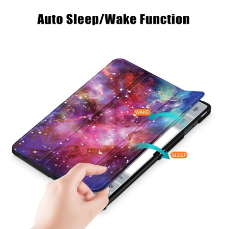 Husa tableta compatibila Samsung Galaxy Tab S8 Ultra / S9 Ultra, FoldPro cu Microfibra, Auto Sleep/Wake, Galaxy