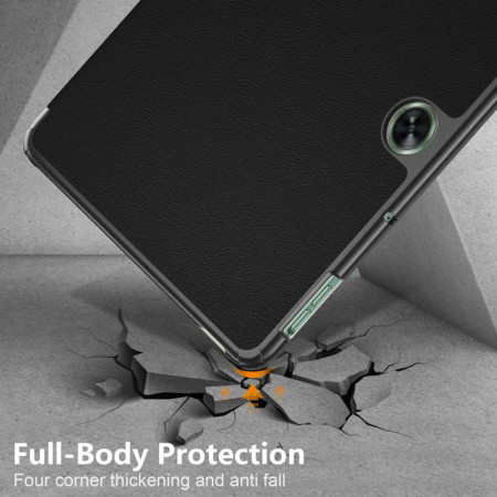Husa tableta compatibila OnePlus Pad Go, FoldPro cu Microfibra, Auto Sleep/Wake, Black