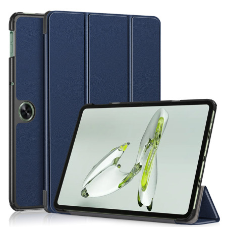Husa tableta compatibila OnePlus Pad Go, FoldPro cu Microfibra, Auto Sleep/Wake, Blue