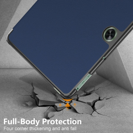 Husa tableta compatibila OnePlus Pad Go, FoldPro cu Microfibra, Auto Sleep/Wake, Blue