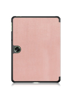 Husa tableta compatibila OnePlus Pad Go, FoldPro cu Microfibra, Auto Sleep/Wake, Rose Gold