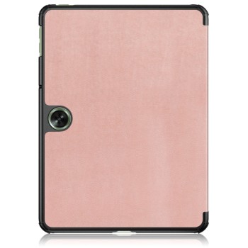 Husa tableta compatibila OnePlus Pad Go, FoldPro cu Microfibra, Auto Sleep/Wake, Rose Gold