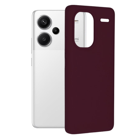 Husa de telefon compatibila Xiaomi Redmi Note 13 Pro Plus, Antiamprenta, Interior Microfibra, Camera Extra Pro, Plum Violet