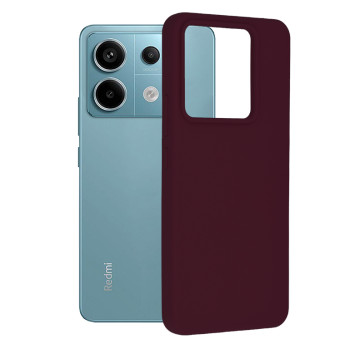 Husa de telefon compatibila Xiaomi Redmi Note 13 Pro / Poco X6 Pro, Antiamprenta, Interior Microfibra, Camera Extra Pro, Plum Violet