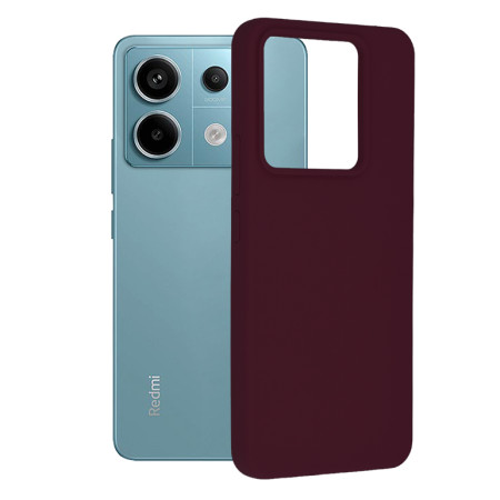 Husa de telefon compatibila Xiaomi Redmi Note 13 Pro / Poco X6 Pro, Antiamprenta, Interior Microfibra, Camera Extra Pro, Plum Violet