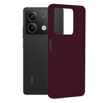 Husa de telefon compatibila Xiaomi Redmi Note 13, Antiamprenta, Interior Microfibra, Camera Extra Pro, Plum Violet