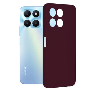 Husa de telefon compatibila Honor X6a, Antiamprenta, Interior Microfibra, Camera Extra Pro, Plum Violet