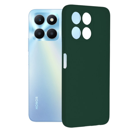Husa de telefon compatibila Honor X6a, Antiamprenta, Interior Microfibra, Camera Extra Pro, Dark Green