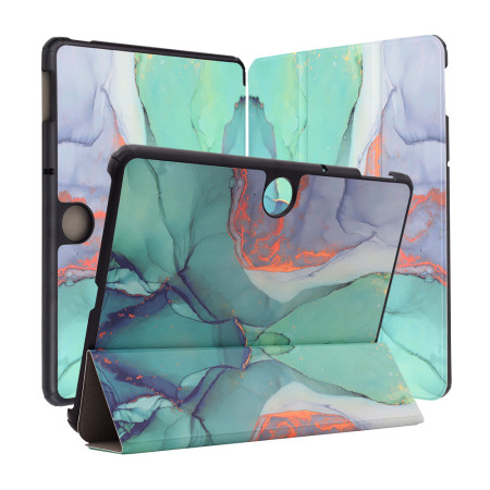Husa tableta compatibila OnePlus Pad Go, FoldPro cu Microfibra, Auto Sleep/Wake, Green Time