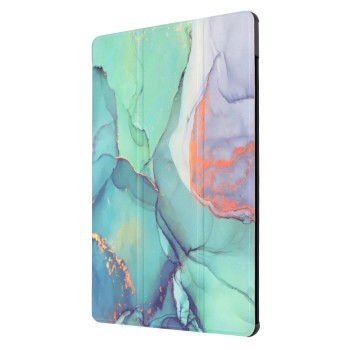 Husa tableta compatibila Samsung Galaxy Tab S9 / S9 FE, FoldPro cu Microfibra, Auto Sleep/Wake, Green Time