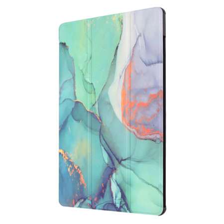 Husa tableta compatibila Samsung Galaxy Tab S9 / S9 FE, FoldPro cu Microfibra, Auto Sleep/Wake, Green Time