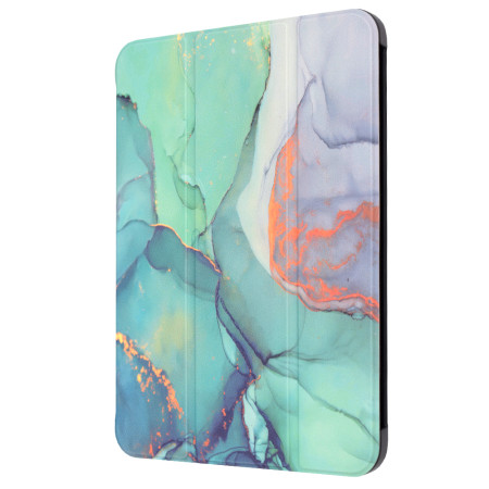 Husa tableta compatibila Apple iPad 10 (2022) 10.9, FoldPro cu Microfibra, Auto Sleep/Wake, Green Time
