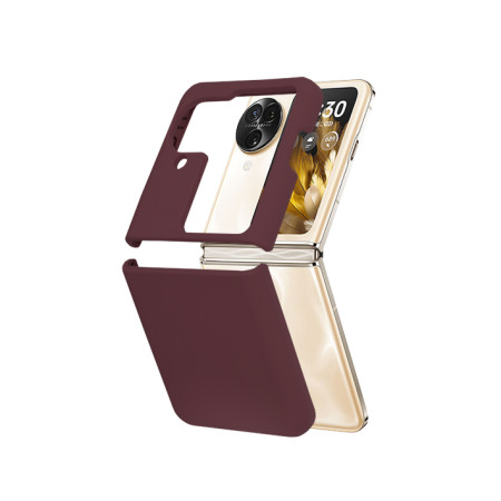 Husa de telefon compatibila Oppo Find N3 Flip, Antiamprenta, Interior Microfibra, Camera Extra Pro, Plum Violet