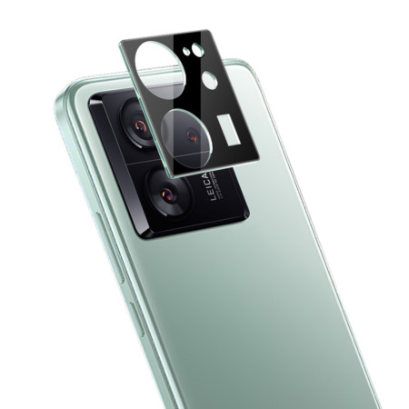Folie Camera compatibila Xiaomi 13T / 13T Pro, 9H Anti Explozie Securizata, Negru