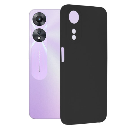 Husa de telefon compatibila Oppo A58 5G / A78 5G, Antiamprenta, Interior Microfibra, Camera Extra Pro, Black